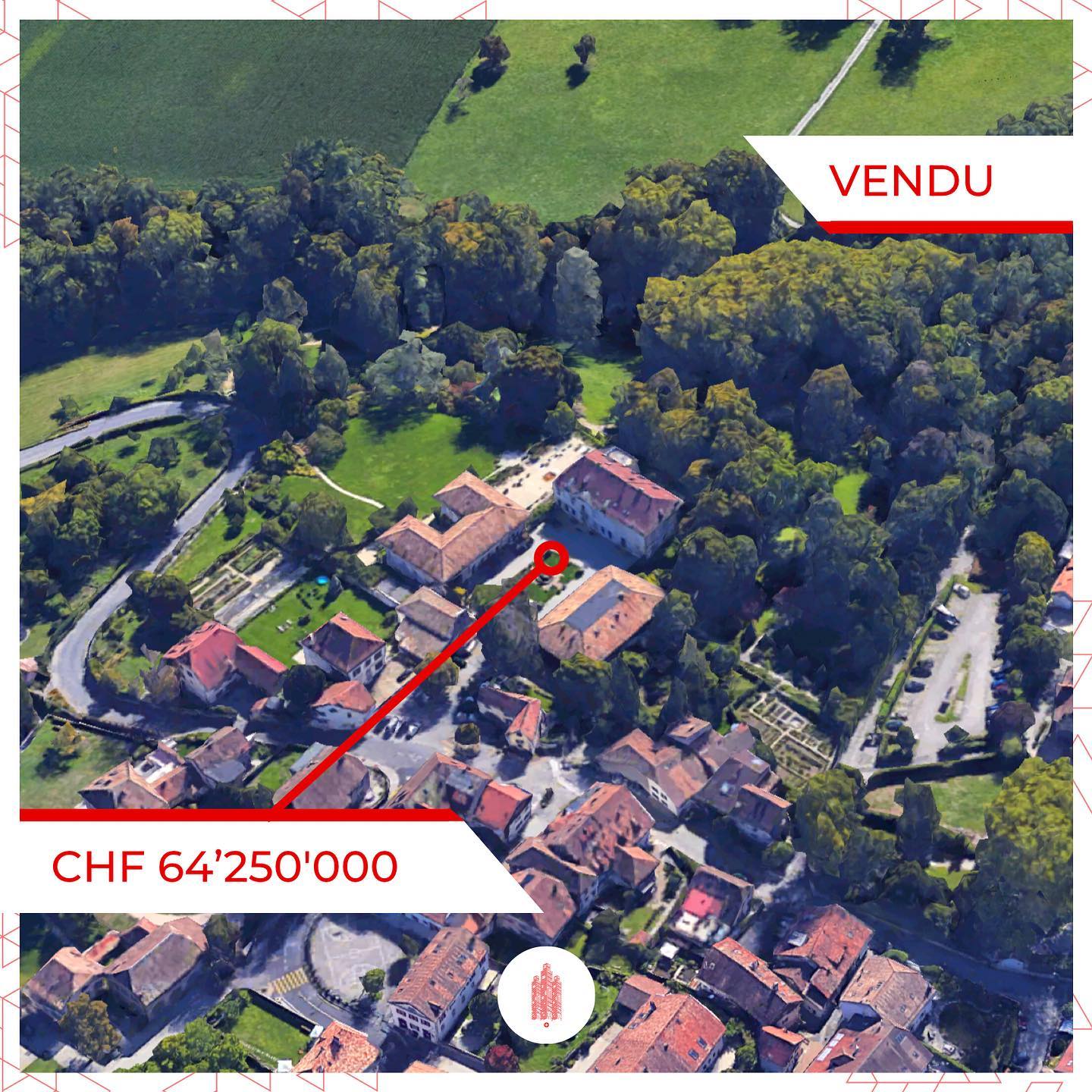 Transaction majeure de CHF 64.3M sur la Route de Céligny
