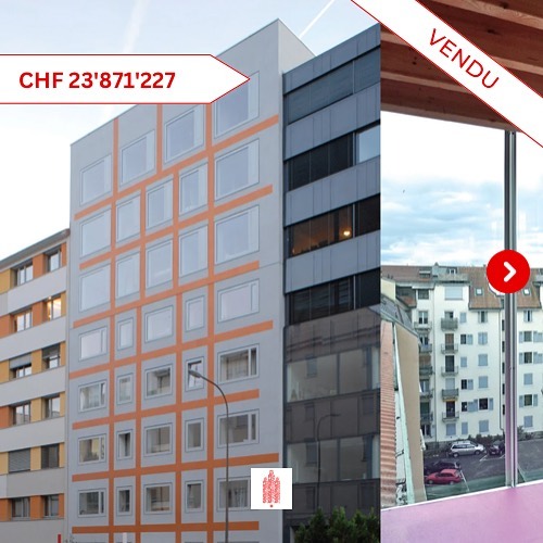 Transaction majeure à Genève: vente groupée de CHF 23.9M entre Carouge et Sécheron
