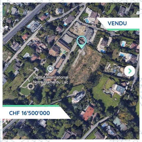 Transaction majeure à Cologny: acquisition d'une propriété pour CHF 16.5M