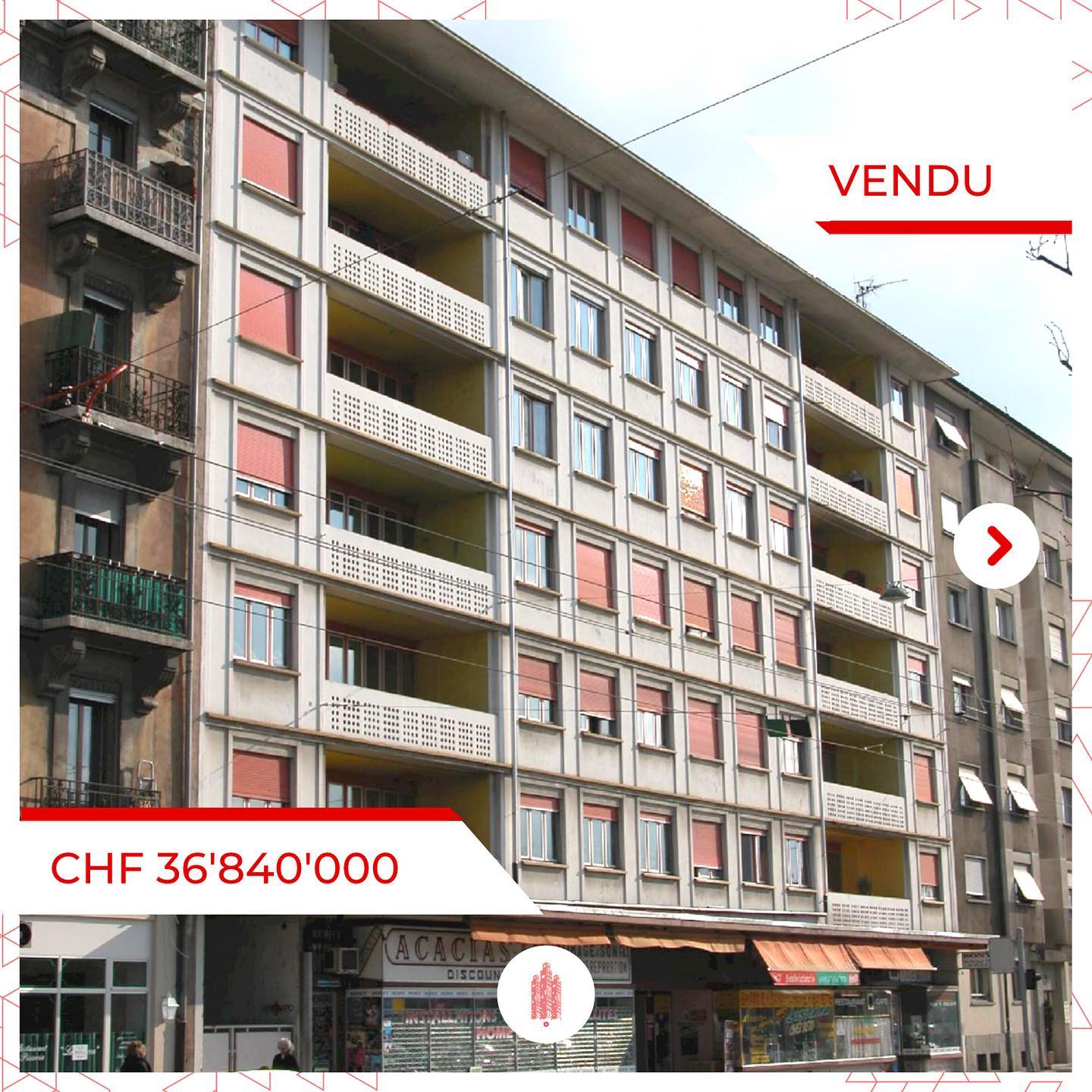 Transaction majeure à Carouge: CHF 36.8M pour un ensemble immobilier résidentiel