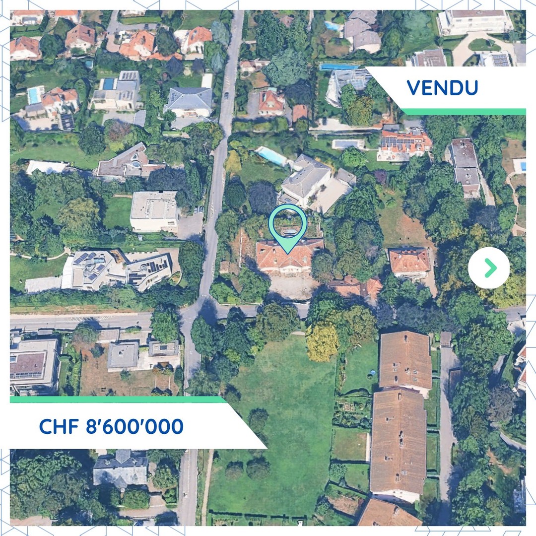 Cologny: acquisition d'une propriété résidentielle pour CHF 8.6M par HC77 SA