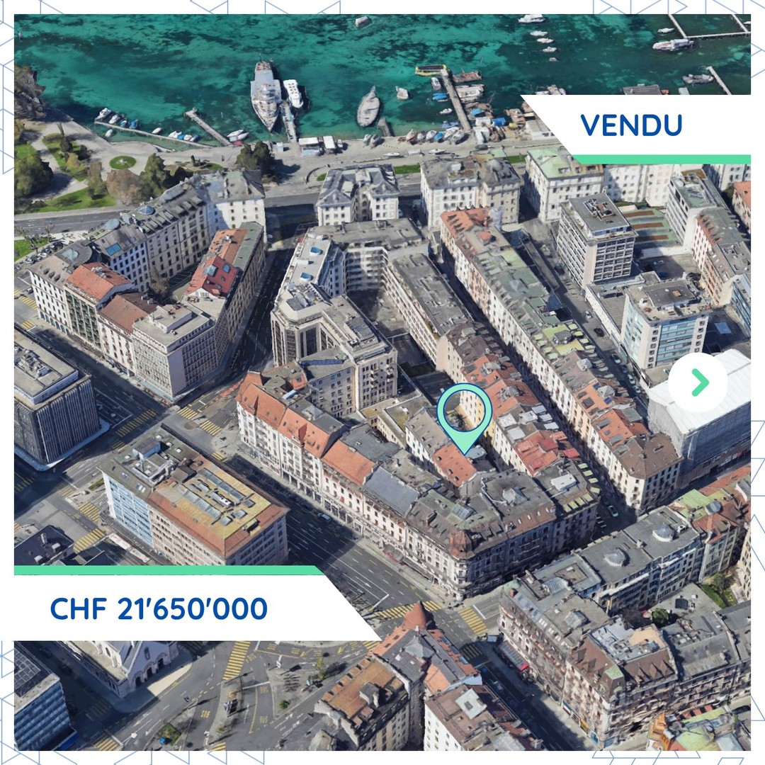 Transaction commerciale majeure aux Eaux-Vives: CHF 21.65M pour un actif de rendement mixte