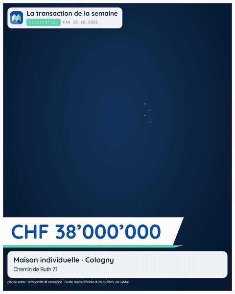 Cologny: une maison individuelle vendue CHF 38'000'000 au chemin de Ruth 71